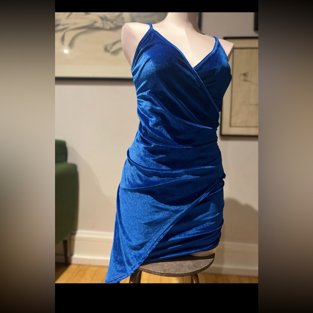 CBR Royal Blue Satin Mini Dress